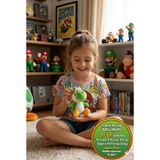 Super Mario Yoshi Peluş Oyuncak 20cm Yeşil Dinozor Figür Anime Koleksiyonluk Sevimli Hediye Çocuklar