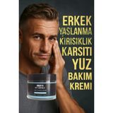 Süper Men's Anti-Wrinkle Cream Erkek Yaşlanma Kırışıklık Karşıtı Yüz Bakım Kremi 100 ml - 1li