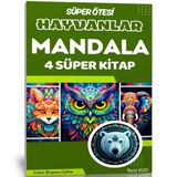 Super Otesi Hayvanlar Mandala Kitap Seti (4 Kitap)