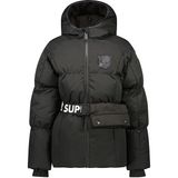 Super Rebel Siyah Kız Çocuk Kayak Montu R409-5204-AO-PUFF Girls Fleece Hood - 14 Yaş