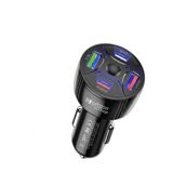 Super Şarj 4 Port Pd25w, Qc3.0, Araç Şarjı Çakmaklık, 2X Usb 2X Type-C, Çoklayıcı, 12-24V, 5V/6A Max