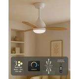 Süper Sessiz 3 Renk Uzaktan Kumandalı Dimmer Ayarlı Özel Bambu 95 Cm Kanatlı Tavan Vantilatörü Dc Isınmaz Motor