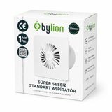 Süper Sessiz Banyo Aspiratörü, 40 dB, 18 W Düşük Enerji Tüketimi, 90 m3/h Hava Debili, 230 V, Havalandırma Fanı, Banyo, Tuvalet, Mutfak, Garaj İçin, Nem, Koku, Duman, Buhar Tahliye Fanı (100 mm)