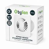 Süper Sessiz Banyo Aspiratörü, 40 dB, 30 W Düşük Enerji Tüketimi, 280 m3/h Hava Debili, 230 V, Havalandırma Fanı, Banyo, Tuvalet, Mutfak, Garaj İçin, Nem, Koku, Duman, Buhar Tahliye Fanı (150 mm)