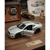 Süper Sport Araba Bentley Çek-Bırak Mekanizmalı Açılabilir Kapılı 12 cm Oyuncak Araba Gri