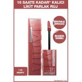 Super Stay Vinyl Ink Uzun Süre Kalıcı Likit Parlak Ruj 115 Peppy