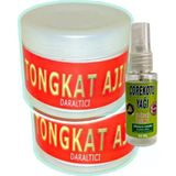 Süper Tongkat Ajimat Madura 2Ad 100 Ml Wagına Kremi + Yanında 30 Ml Çörek Otu Yağı