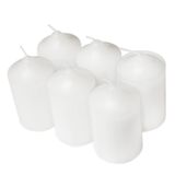 Super Z Outlet 2 x 3 Kokusuz Beyaz Sütun Mumu, Düğünler, Ev Dekorasyonu, Rahatlama, Dumansız Pamuk Fitil, 6'lı Set