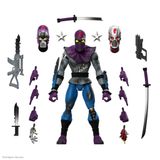 Super7 ULTIMATES! Teenage Mutant Ninja Turtles Foot Soldier (Savaş Hasarlı) - 7" TMNT Aksiyon Figürü Aksesuarlarla Klasik Karikatür Koleksiyon ve Retro Oyuncaklar