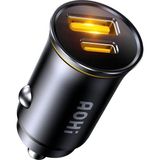 Superauto Araç Içi Şarjı, 2 Portlu Pd 65W Type-C To Type-C, Usb, Hızlı Şarj Çakmaklık Adap - Renkli
