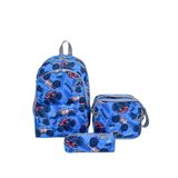 Superbag Erkek Çocuk İlkokul Çantası Off Road Araba Desenli Sırt Çantası Beslenmelik Kalemlik 3'Lü