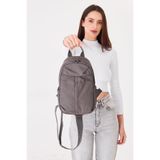 Superbag Su İtici Kumaş Çapraz Askılı Omuz ve Bel Çantası, Unisex, Günlük Kullanım için Hafif ve Kullanışlı Çanta (Gri)