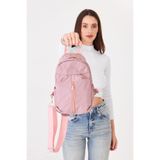 Superbag Su İtici Kumaş Çapraz Askılı Omuz ve Bel Çantası, Unisex, Günlük Kullanım için Hafif ve Kullanışlı Çanta (Pudra)