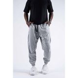 SUPERBLUE Erkek Pileli Basic Bol Gri Jogger Şalvar Pantolon