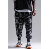 Superbluemexico Erkek Bol Basic Siyah Jogger Şalvar Pantolon