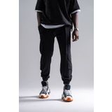 Superbluemexico Erkek Kargo Cepli Bol Siyah Jogger Pantolon