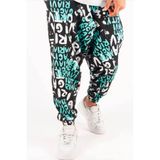 Superbluemexico Erkek Salaş Desenli Jogger Şalvar Pantolon