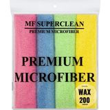 Superclean Mikrofiber Temizlik Bezi 200 Gsm 40 x 40 cm 4'lü Paket