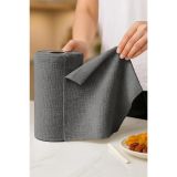 SuperClear Mikrofiber Pratik Temizlik Bezi, 30X30 cm Cırtlı Çok Amaçlı Mutfak Banyo Bezi 1 Rulo, 25 Adet - Asorti Renkler, Flora F272