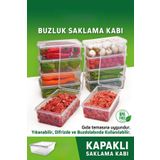 Supercupp Plastik Kapaklı Saklama Kabı Kilitli,Dondurucu,Buzdolabı,Oyuncak,Yemek,Kahve - 10Adet Mavi