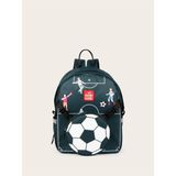 Supercute Two In One Sırt Çantası - Football - Okul Sırt Çantası - 28x35x14