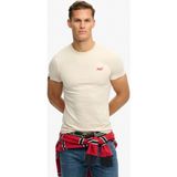 Superdry Beyaz Erkek Logo Baskılı T-Shirt M1011245A-J7K Essentıal Logo Embtee - Kırık Beyaz