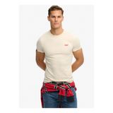 SUPERDRY Beyaz Erkek Logo Baskılı T-Shirt M1011245A-J7K ESSENTIAL LOGO EMBTEE