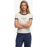 Superdry Beyaz Kadın Logo Baskılı T-Shirt W1011879A