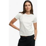 Superdry Beyaz Kadın Standart Fit Logo Baskılı T-Shirt W1011346A - Kırık Beyaz - M