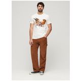 Superdry Bisiklet Yaka Baskılı Beyaz Erkek T-Shirt M1011978A71D_TATTOO SCRIPT T SHIRT