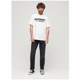 Superdry Bisiklet Yaka Baskılı Beyaz Erkek T-Shirt M6010805AT7X_LUXURY SPORT LOOSE TEE