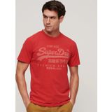 Superdry Bisiklet Yaka Baskılı Kırmızı Erkek T-Shirt M1011895A9QZ_CLASSIC VL HERITAGE T