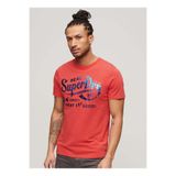 SUPERDRY Bisiklet Yaka Baskılı Kırmızı Erkek T-Shirt M1011901A7CI_METALLIC WORKWEAR GRAP