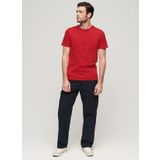 Superdry Bisiklet Yaka Baskılı Kırmızı Erkek T-Shirt M1011908A5OV_EMBOSSED VL T SHIRT