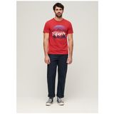 Superdry Bisiklet Yaka Baskılı Kırmızı Erkek T-Shirt M1011982A9QZ_GREAT OUTDOORS GRAPHIC