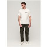 Superdry Bisiklet Yaka Baskılı Krem Erkek T-Shirt M1011896B22C_TATTOO GRAPHIC LOOSE T