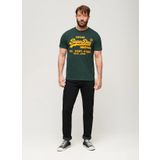 Superdry Bisiklet Yaka Baskılı Petrol Erkek T-Shirt M1011922A27E_NEON VL T SHIRT