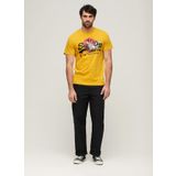 Superdry Bisiklet Yaka Baskılı Sarı Erkek T-Shirt M1011897A7SD_TOKYO VL GRAPHIC T SHI