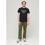 Superdry Bisiklet Yaka Baskılı Siyah Erkek T-Shirt M1011981AAFB_ROCK GRAPHIC BAND TEE