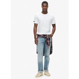 Superdry Bisiklet Yaka Beyaz Erkek T-Shirt M1012004A34C_EMBOSSED LOGO GRAPHIC
