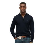 SUPERDRY Bisiklet Yaka Kazak, XL, 5003301465, Lacivert, Erkek