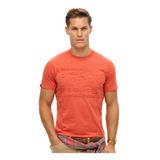 SUPERDRY Bisiklet Yaka Kırmızı Erkek T-Shirt M1012100A-6SD_WORKWEAR EMBOSSED REL