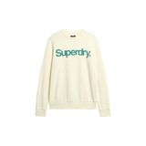 Superdry Bisiklet Yaka Krem Erkek Sweatshırt M2013714AC1T_CLASSIC CORE LOGO SWEA