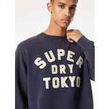 Superdry Bisiklet Yaka Lacivert Erkek Sweatshırt M2013834AADQ_VINTAGE ATHLETIC CREW