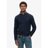 Superdry Bisiklet Yaka Normal Lacivert Erkek Kazak M6110641A5EJ_ESSENTIAL Slım Fıt Cre - 2XL