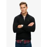 Superdry Bisiklet Yaka Normal Siyah Erkek Kazak M6110640A02A_ESSENTIAL EMB KNIT HAL