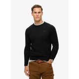 Superdry Bisiklet Yaka Normal Siyah Erkek Kazak M6110641A02A_ESSENTIAL SLIM FIT CRE