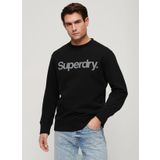 Superdry Bisiklet Yaka Siyah Erkek Sweatshırt M2013593A02A_CORE LOGO CITY LOOSE C