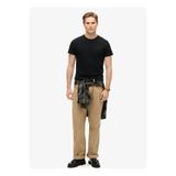 SUPERDRY Bisiklet Yaka Siyah Erkek T-Shirt M1011245M-16A_ESSENTIAL LOGO EMB TE