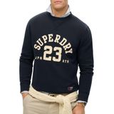 Superdry Bisiklet Yaka Sweatshirt, S, M2014012A, Lacivert, erkek